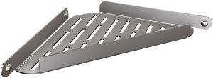 ANDEX Mydelniczka ażurowa narożna TECHNIC stal nierdzewna polerowana 316/SG (Stal polerowana)