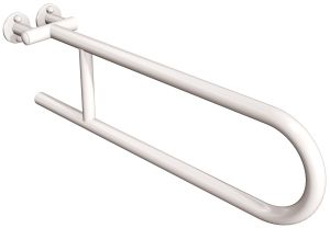 ANDEX Uchwyt półokrągły stały biały 800/B/