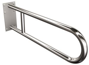 ANDEX Uchwyt półokrągły stały z płytą 819/CC (Chrom)