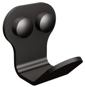 ANDEX Wieszak 1-hakowy TECHNIC czarny 327/NG/