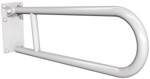 ANDEX Uchwyt półokrągły uchylny z płytą biały 820/B/