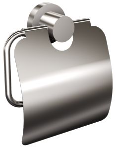 ANDEX Wieszak na papier z osłonką lewy NORWEGIAN stal polerowana 475/L/SG (Stal polerowana)