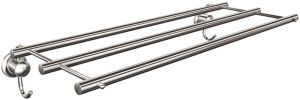 ANDEX Półka na ręczniki z haczykami 069/CC (Chrom)