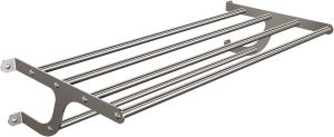 ANDEX Wieszak półka TECHNIC stal nierdzewna polerowana 322/SG (Stal polerowana)